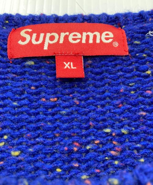 SUPREME（シュプリーム）SUPREME (シュプリーム) Small Box Speckle Sweater/スモール　ボックス　スパークル　セーター ロイヤルブルー サイズ:XLの古着・服飾アイテム