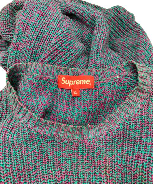 SUPREME（シュプリーム）SUPREME (シュプリーム) Small Box Speckle Sweater/スモール　ボックス　スパークル　セーター ブルー サイズ:XLの古着・服飾アイテム