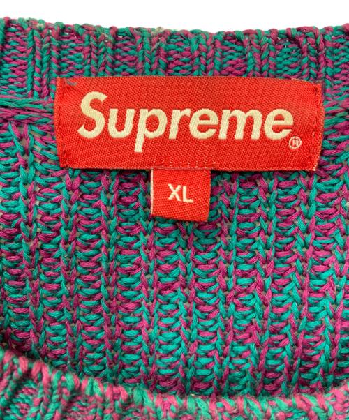 SUPREME（シュプリーム）SUPREME (シュプリーム) Small Box Speckle Sweater/スモール　ボックス　スパークル　セーター ブルー サイズ:XLの古着・服飾アイテム