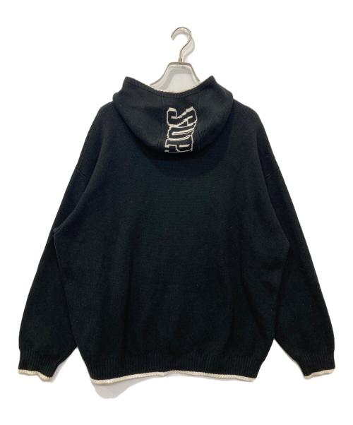 SUPREME（シュプリーム）SUPREME (シュプリーム) 21AW 2-Tone Hooded Sweater/21AW　ツートーン　フーデット　セーター ブラック サイズ:XLの古着・服飾アイテム