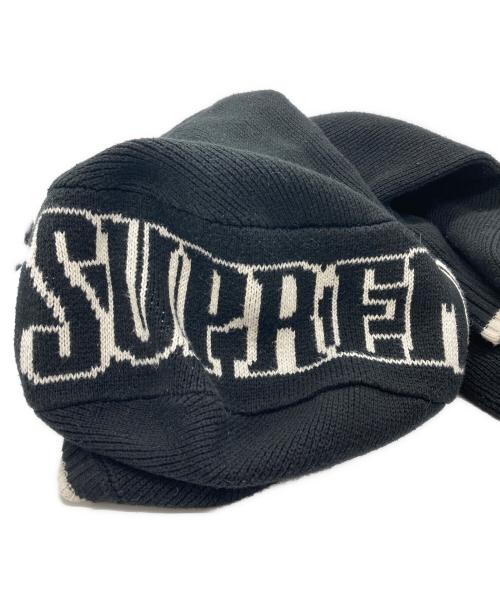 SUPREME（シュプリーム）SUPREME (シュプリーム) 21AW 2-Tone Hooded Sweater/21AW　ツートーン　フーデット　セーター ブラック サイズ:XLの古着・服飾アイテム