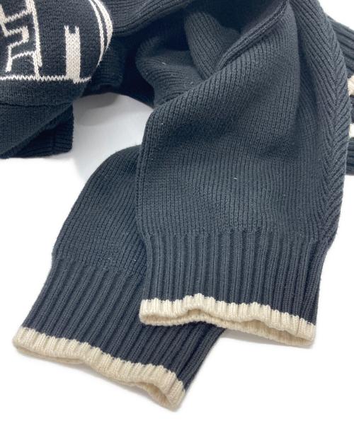 SUPREME（シュプリーム）SUPREME (シュプリーム) 21AW 2-Tone Hooded Sweater/21AW　ツートーン　フーデット　セーター ブラック サイズ:XLの古着・服飾アイテム