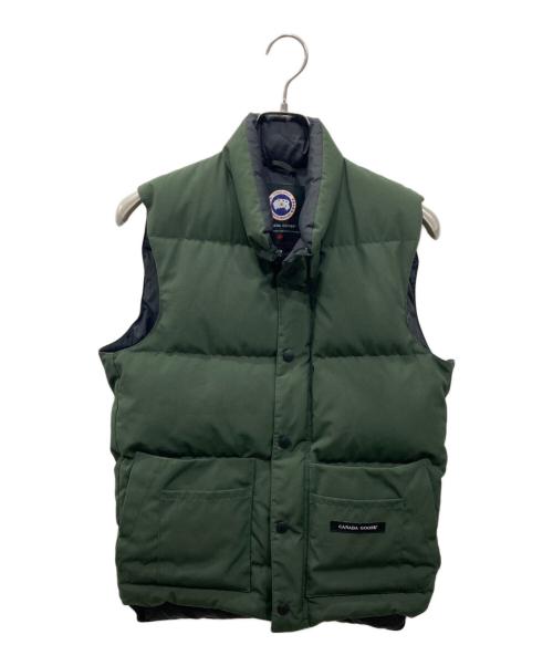 CANADA GOOSE（カナダグース）CANADA GOOSE (カナダグース) ダウンベスト グリーン サイズ:XSの古着・服飾アイテム
