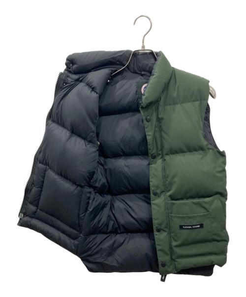 CANADA GOOSE（カナダグース）CANADA GOOSE (カナダグース) ダウンベスト グリーン サイズ:XSの古着・服飾アイテム