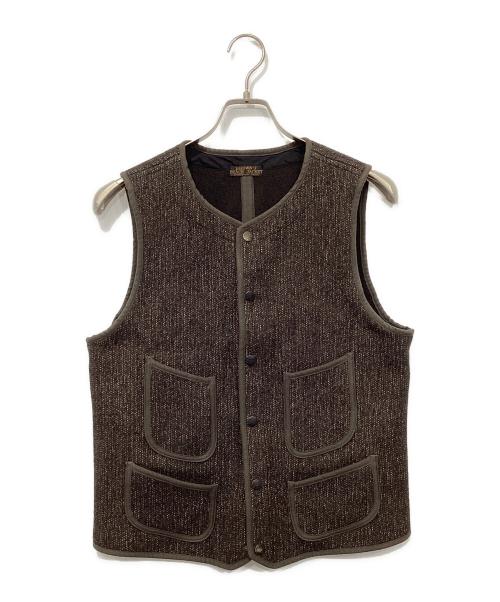 BROWN'S BEACH JACKET（ブラウンズビーチジャケット）BROWN'S BEACH JACKET (ブラウンズビーチジャケット) BROWN'S BEACH EARLY VEST/ブラウンズ　ビーチ　アーリー　ベスト ブラウン サイズ:38の古着・服飾アイテム