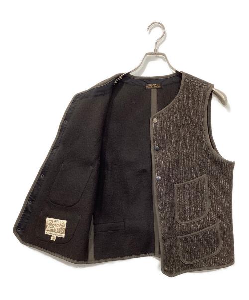 BROWN'S BEACH JACKET（ブラウンズビーチジャケット）BROWN'S BEACH JACKET (ブラウンズビーチジャケット) BROWN'S BEACH EARLY VEST/ブラウンズ　ビーチ　アーリー　ベスト ブラウン サイズ:38の古着・服飾アイテム