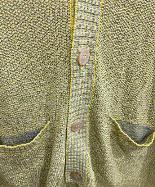 saby（サバイ）saby (サバイ) PAPER KNIT CARDIGAN イエロー サイズ:３（ｌ） 未使用品の古着・服飾アイテム