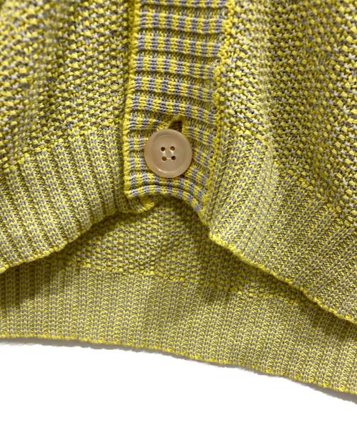 saby（サバイ）saby (サバイ) PAPER KNIT CARDIGAN イエロー サイズ:３（ｌ） 未使用品の古着・服飾アイテム