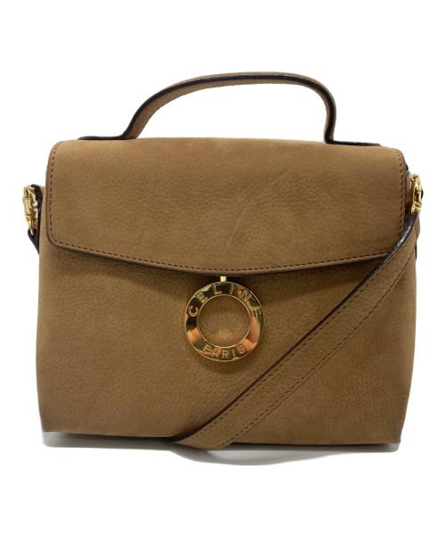 CELINE（セリーヌ）CELINE (セリーヌ) ヌバックショルダーバッグ ベージュ サイズ:-の古着・服飾アイテム