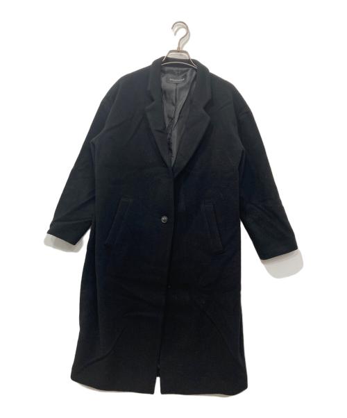 mizuiro-ind（ミズイロインド）mizuiro-ind (ミズイロインド) ポリウールコート ブラック サイズ:記載なしの古着・服飾アイテム