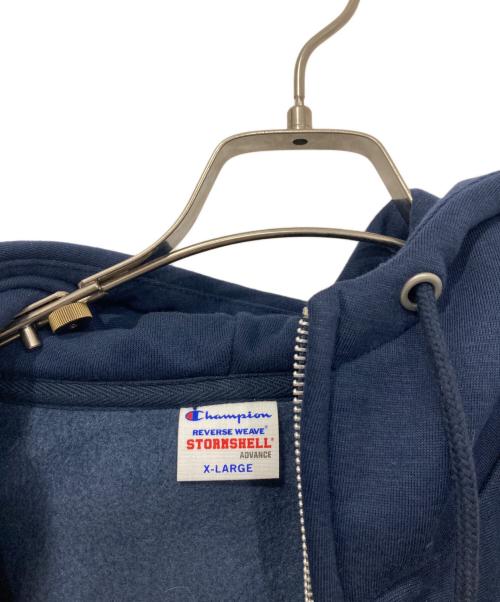 Champion REVERSE WEAVE（チャンピオン リバース ウィーブ）Champion REVERSE WEAVE (チャンピオン リバース ウィーブ) ジップフーデッドスウェットシャツ ネイビー サイズ:XL 未使用品の古着・服飾アイテム