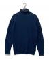 JOHN SMEDLEY（ジョンスメドレー）の古着「ウールタートルネックニット」｜ネイビー