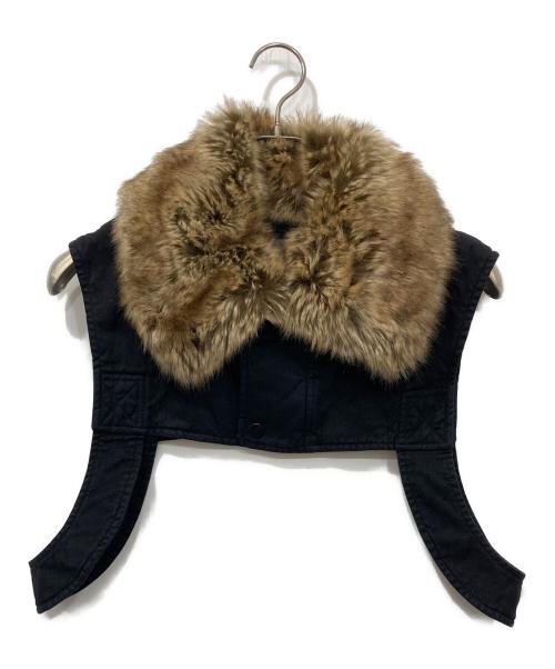 DRIES VAN NOTEN（ドリスヴァンノッテン）DRIES VAN NOTEN (ドリスヴァンノッテン) Fur Harness/ファー　ハーネス ブラックの古着・服飾アイテム