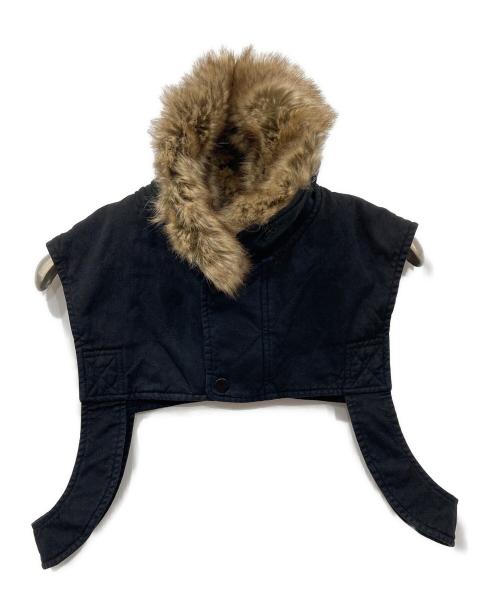 DRIES VAN NOTEN（ドリスヴァンノッテン）DRIES VAN NOTEN (ドリスヴァンノッテン) Fur Harness/ファー　ハーネス ブラックの古着・服飾アイテム