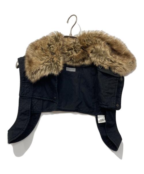 DRIES VAN NOTEN（ドリスヴァンノッテン）DRIES VAN NOTEN (ドリスヴァンノッテン) Fur Harness/ファー　ハーネス ブラックの古着・服飾アイテム