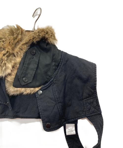 DRIES VAN NOTEN（ドリスヴァンノッテン）DRIES VAN NOTEN (ドリスヴァンノッテン) Fur Harness/ファー　ハーネス ブラックの古着・服飾アイテム