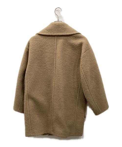 MACPHEE（マカフィー）MACPHEE (マカフィー) ブークレーボンディング ダブルブレストコート キャメル サイズ:36の古着・服飾アイテム