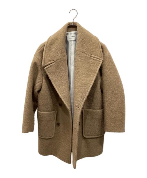MACPHEE（マカフィー）MACPHEE (マカフィー) ブークレーボンディング ダブルブレストコート キャメル サイズ:36の古着・服飾アイテム