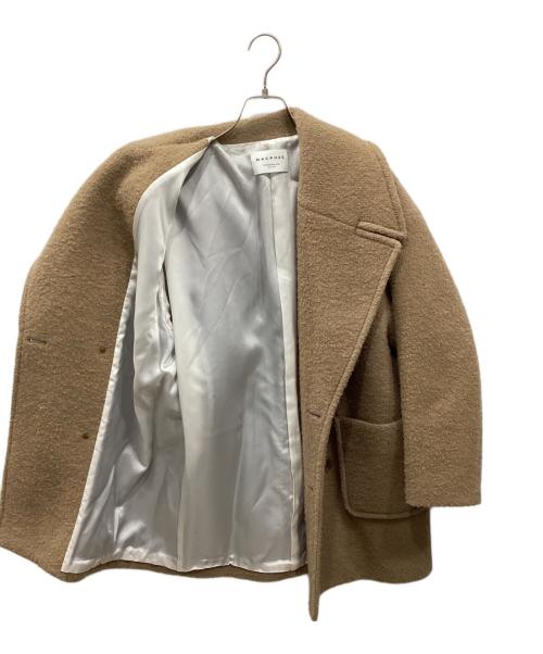 MACPHEE（マカフィー）MACPHEE (マカフィー) ブークレーボンディング ダブルブレストコート キャメル サイズ:36の古着・服飾アイテム