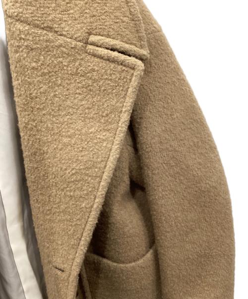 MACPHEE（マカフィー）MACPHEE (マカフィー) ブークレーボンディング ダブルブレストコート キャメル サイズ:36の古着・服飾アイテム