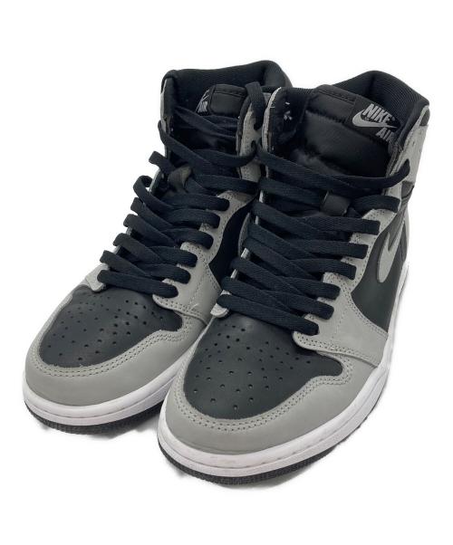 NIKE（ナイキ）NIKE (ナイキ) AIR JORDAN 1 RETRO HIGH OG/エアジョーダン　1　レトロ　ハイ　オージー グレー×ブラック サイズ:26.5cm/US8.5/UK7.5/EU42の古着・服飾アイテム