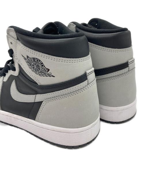 NIKE（ナイキ）NIKE (ナイキ) AIR JORDAN 1 RETRO HIGH OG/エアジョーダン　1　レトロ　ハイ　オージー グレー×ブラック サイズ:26.5cm/US8.5/UK7.5/EU42の古着・服飾アイテム