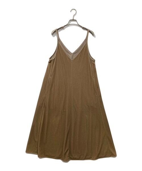 ANAYI（アナイ）ANAYI (アナイ) ベロアキャミソールワンピース ベージュ サイズ:36の古着・服飾アイテム
