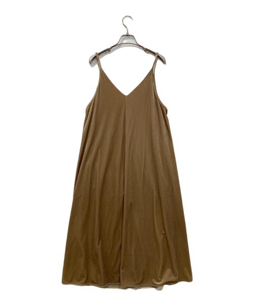 ANAYI（アナイ）ANAYI (アナイ) ベロアキャミソールワンピース ベージュ サイズ:36の古着・服飾アイテム