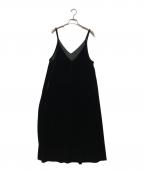 ANAYIアナイ）の古着「ベロアキャミソールワンピース」｜ブラック