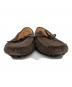 中古・古着 TOD'S (トッズ) ドライビングシューズ ブラウン サイズ:36　1/2：4000円