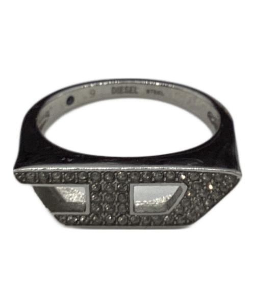 DIESEL（ディーゼル）DIESEL (ディーゼル) Dロゴリング シルバー サイズ:9号の古着・服飾アイテム