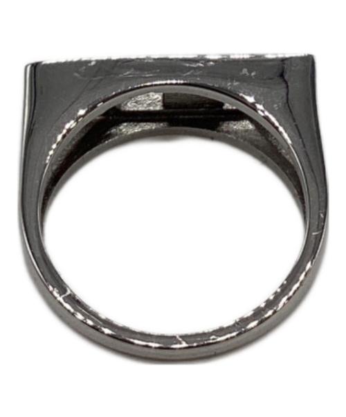 DIESEL（ディーゼル）DIESEL (ディーゼル) Dロゴリング シルバー サイズ:9号の古着・服飾アイテム