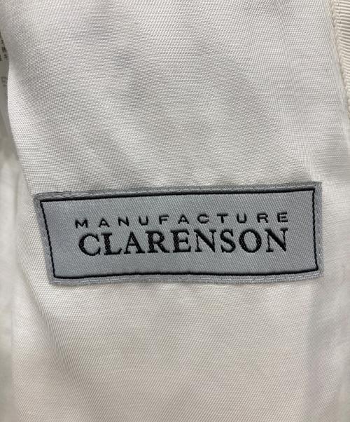 23区（ニジュウサンク）23区 (ニジュウサンク) CLALENSONファンシーツイード ノーカラー ジャケット グレー サイズ:38の古着・服飾アイテム