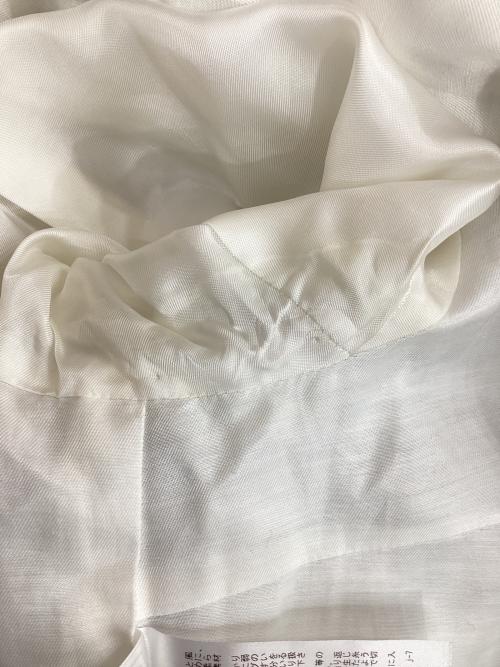 23区（ニジュウサンク）23区 (ニジュウサンク) CLALENSONファンシーツイード ノーカラー ジャケット グレー サイズ:38の古着・服飾アイテム