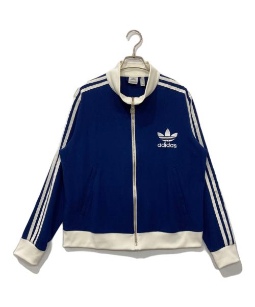 adidas（アディダス）adidas (アディダス) Premium Originals Crepe Track Top/プレミアム オリジナルス クレープ トラックトップ ネイビー サイズ:3XLの古着・服飾アイテム