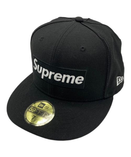 SUPREME（シュプリーム）Supreme (シュプリーム) New Era (ニューエラ) Box Logo Piping cap/ボックスロゴパイピングキャップ ブラック サイズ:71/2の古着・服飾アイテム