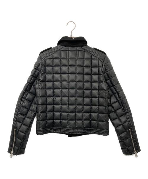 stussy（ステューシー）stussy (ステューシー) 切替ライダースダウンジャケット ブラック サイズ:MEDIUMの古着・服飾アイテム