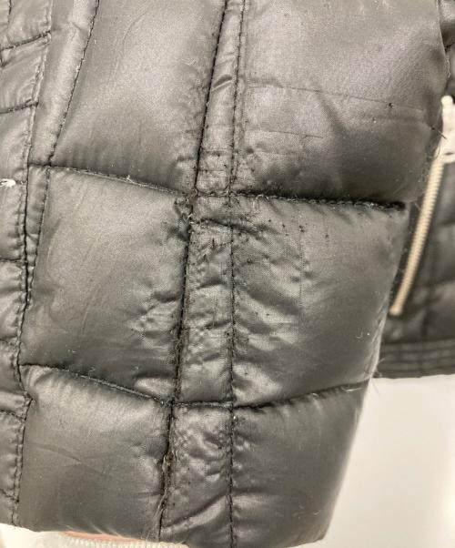 stussy（ステューシー）stussy (ステューシー) 切替ライダースダウンジャケット ブラック サイズ:MEDIUMの古着・服飾アイテム