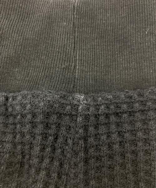 HUMAN MADE（ヒューマンメイド）HUMAN MADE (ヒューマンメイド) サーマルカットソー グレー×ブラック サイズ:Ｌの古着・服飾アイテム