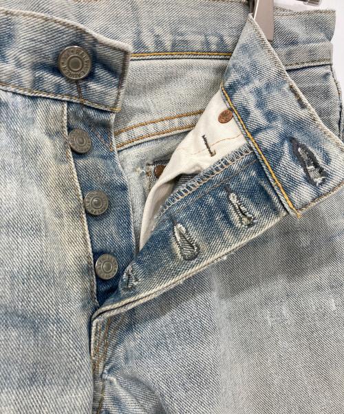 RRL（ダブルアールエル）RRL (ダブルアールエル) ダメージ加工デニムパンツ インディゴ サイズ:28×30の古着・服飾アイテム