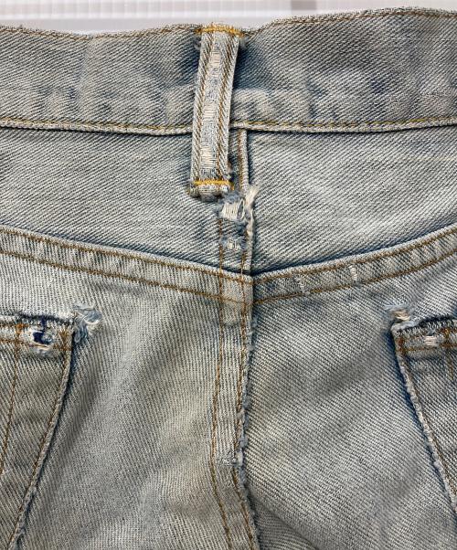 RRL（ダブルアールエル）RRL (ダブルアールエル) ダメージ加工デニムパンツ インディゴ サイズ:28×30の古着・服飾アイテム