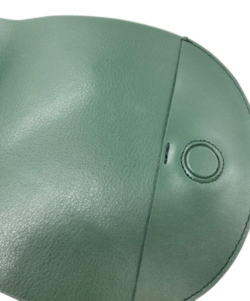YAHKI（ヤーキ）YAHKI (ヤーキ) レザーショルダーバッグ グリーンの古着・服飾アイテム