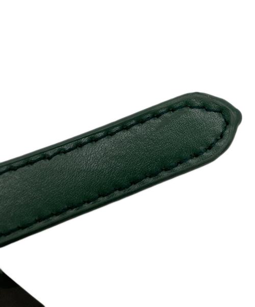 YAHKI（ヤーキ）YAHKI (ヤーキ) レザーショルダーバッグ グリーンの古着・服飾アイテム