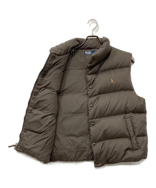 POLO RALPH LAUREN（ポロ・ラルフローレン）POLO RALPH LAUREN (ポロ・ラルフローレン) ダウンベスト グリーン サイズ:Lの古着・服飾アイテム