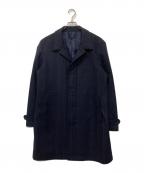 Paul Smith COLLECTIONポールスミス コレクション）の古着「ウールステンカラーコート」｜ネイビー