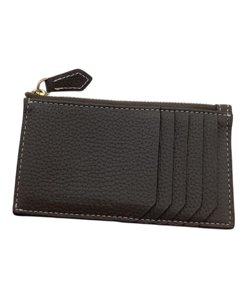 bonaventura（ボナベンチュラ）bonaventura (ボナベンチュラ) ミニジップ ウォレット シュリンクレザー グレーの古着・服飾アイテム