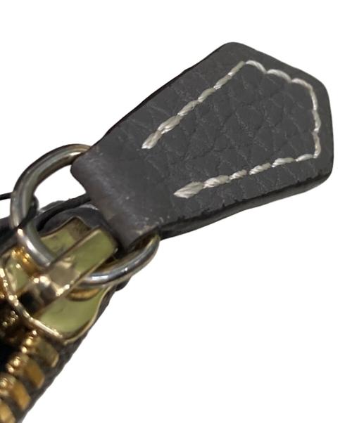 bonaventura（ボナベンチュラ）bonaventura (ボナベンチュラ) ミニジップ ウォレット シュリンクレザー グレーの古着・服飾アイテム