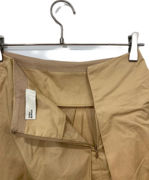 TORY BURCH（トリーバーチ）TORY BURCH (トリーバーチ) Aラインミディスカート ベージュの古着・服飾アイテム