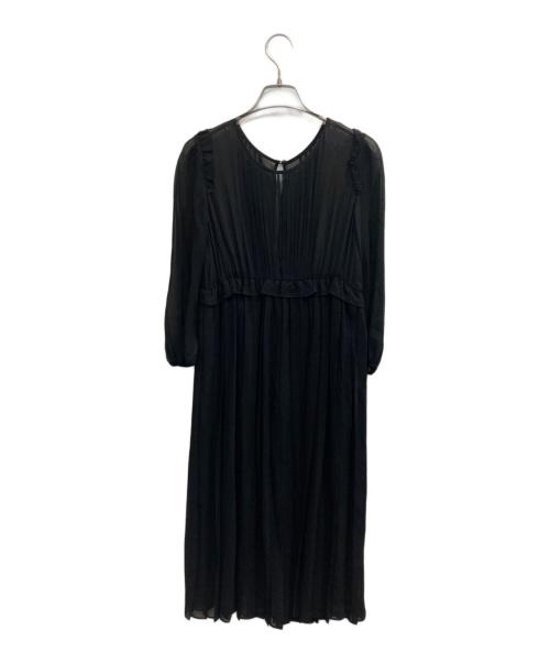 MUVEIL（ミュベール）MUVEIL (ミュベール) シルクドレス ブラック サイズ:36の古着・服飾アイテム