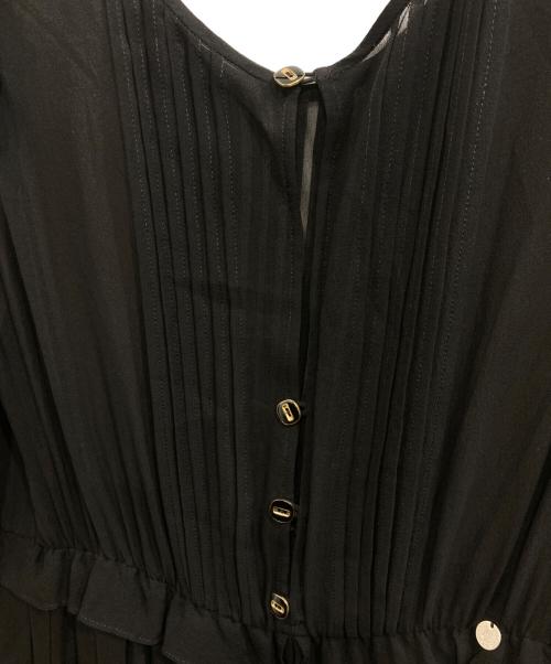 MUVEIL（ミュベール）MUVEIL (ミュベール) シルクドレス ブラック サイズ:36の古着・服飾アイテム